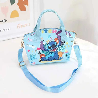 Disney Stitch New Women's Shoulder Bags Cute Kid's Handbag Large Capacity Cartoon Crossbody Bag For Girls