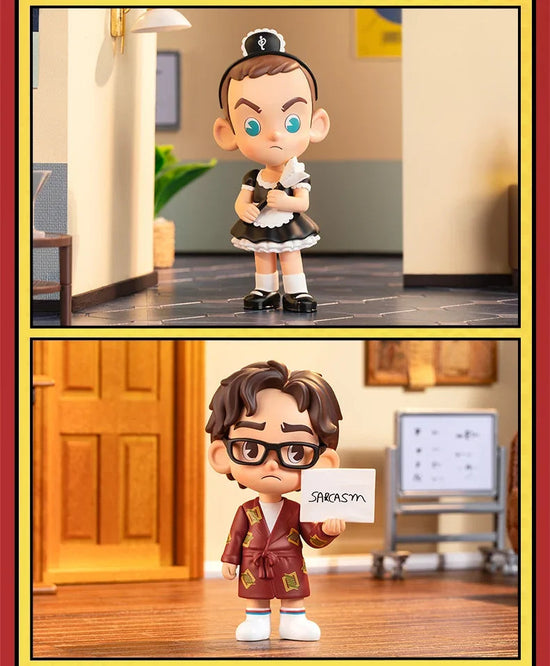 POP MART The Big Bang Theory Action Figures Toys TBBT Sheldon Penny Amy Leonard Howard Rajesh Bernadette Figure Dolls Kids Gifts SS69