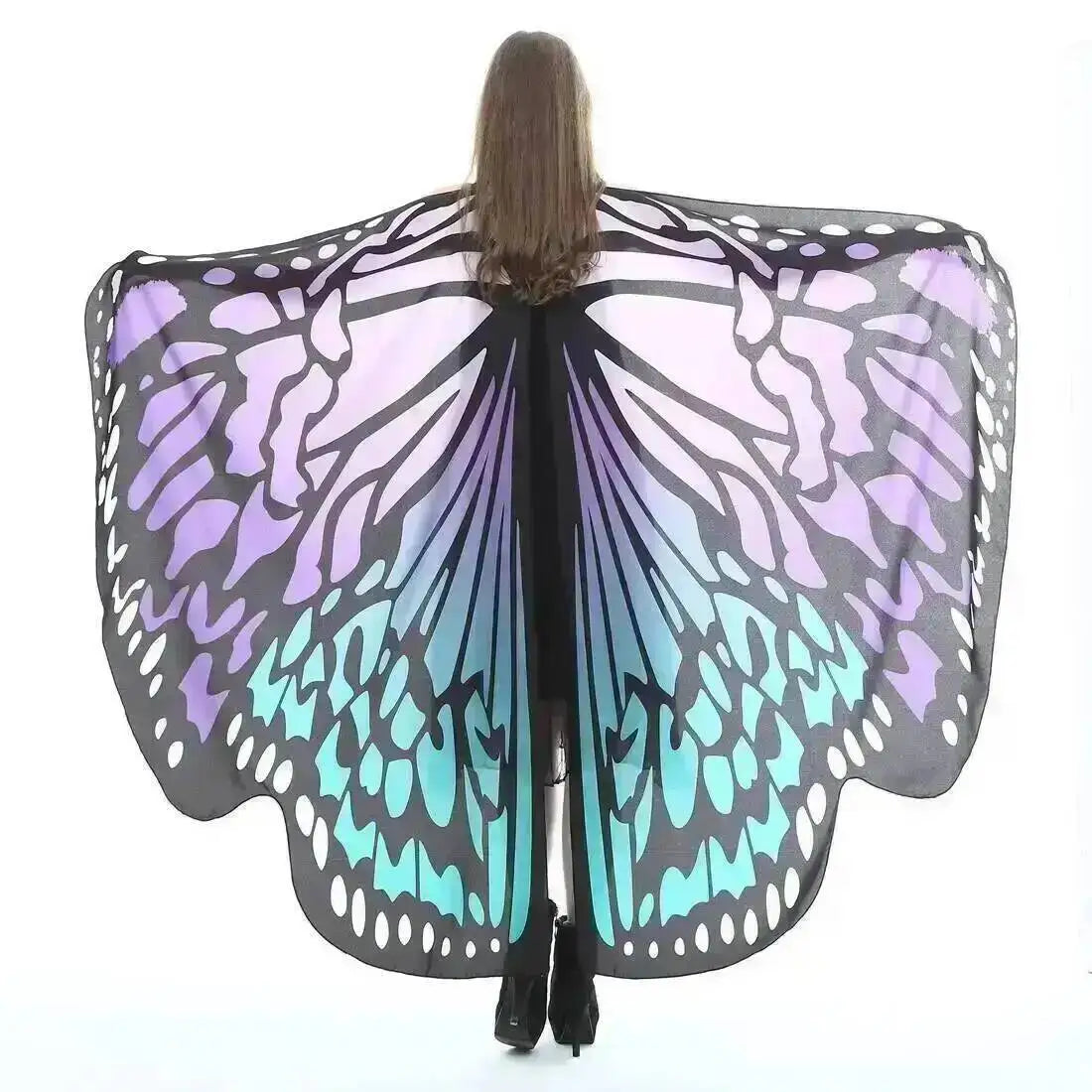 Adult Butterfly Wings Cape for Women Cosplay Costume