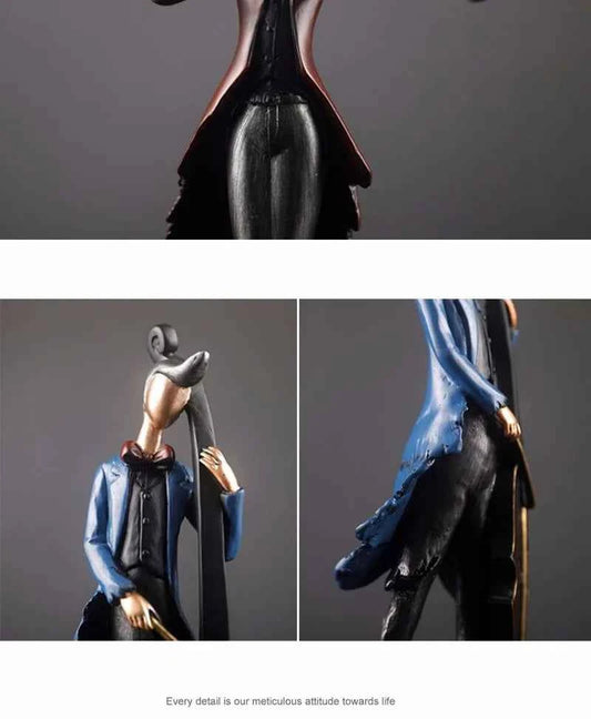 Vintage Musical Instrument Resin Figure Ornaments Figurines Home Decoration Accessories for Living Room Ornaments for Home Decor