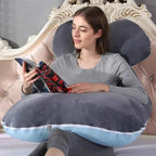 Soft Fleece Pregnant Pillow Gravida U Type Lumbar Pillow Multi Function Side Protect Cushion for Pregnancy Women Dropshipping