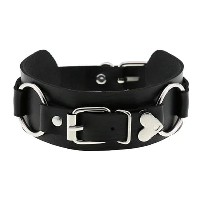 1Pc Harajuku Gothic Spike Rivet Star Necklaces Collares Hip Hop Rock Black Bowknot PU Lace Leather Sexy Y2K Girl Choker Jewelry SS69 9.69 W4701