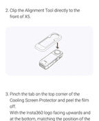 Insta360 X5 Screen Protector Standard or Cooling Tempered Glass Film For Insta 360 X5 Original Accessories