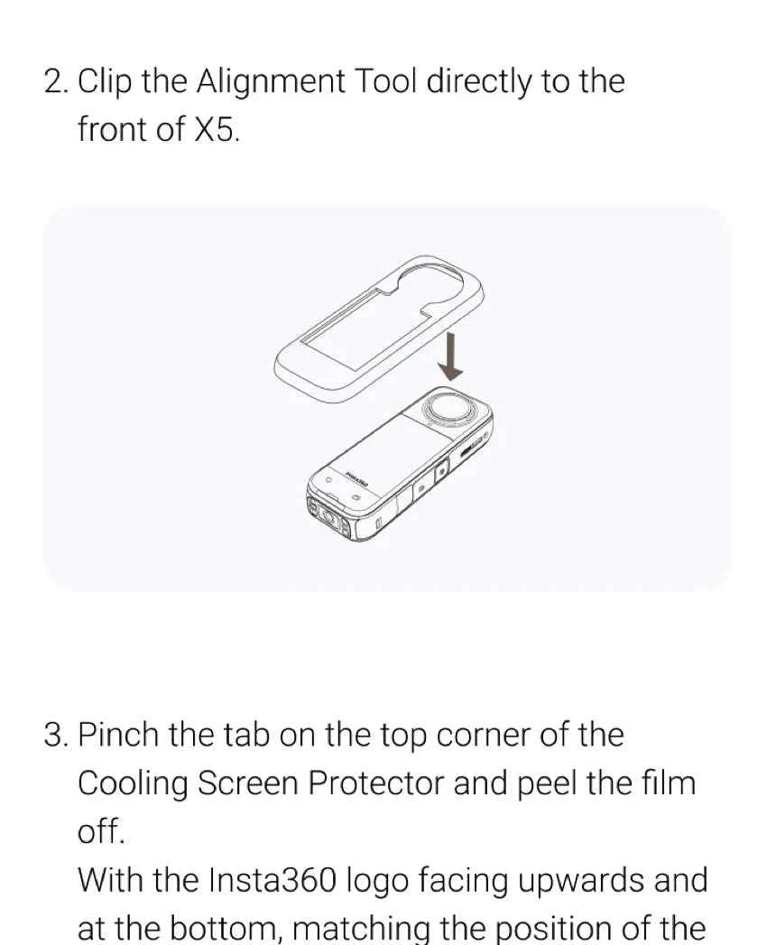 Insta360 X5 Screen Protector Standard or Cooling Tempered Glass Film For Insta 360 X5 Original Accessories