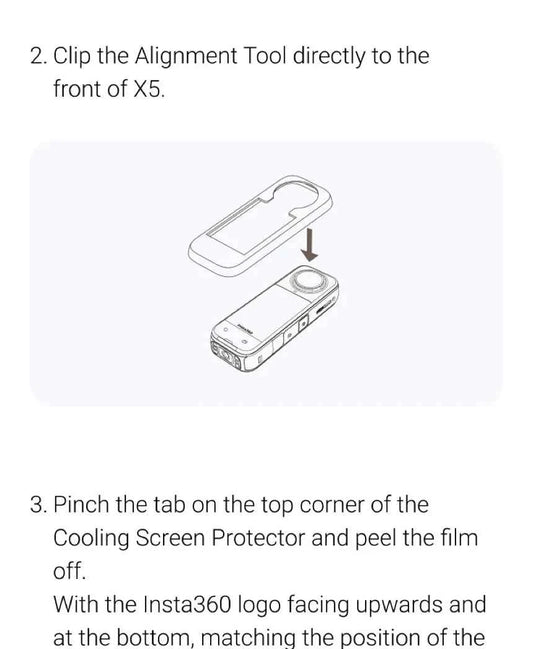 Insta360 X5 Screen Protector Standard or Cooling Tempered Glass Film For Insta 360 X5 Original Accessories