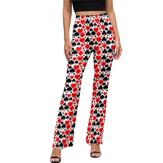 Heart Confetti Pants Elastic Waist Pink Valentines Day Streetwear Flare Pants Summer Casual Pattern Oversize Trousers SS69 34.69 style-17 / XL / CHINA