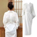 Japanese Kimono Juban Inner Gown Women Yukata White Long Bath Robe Adult Intimate Kimono Inner Wear Lining With Belt Cosplay