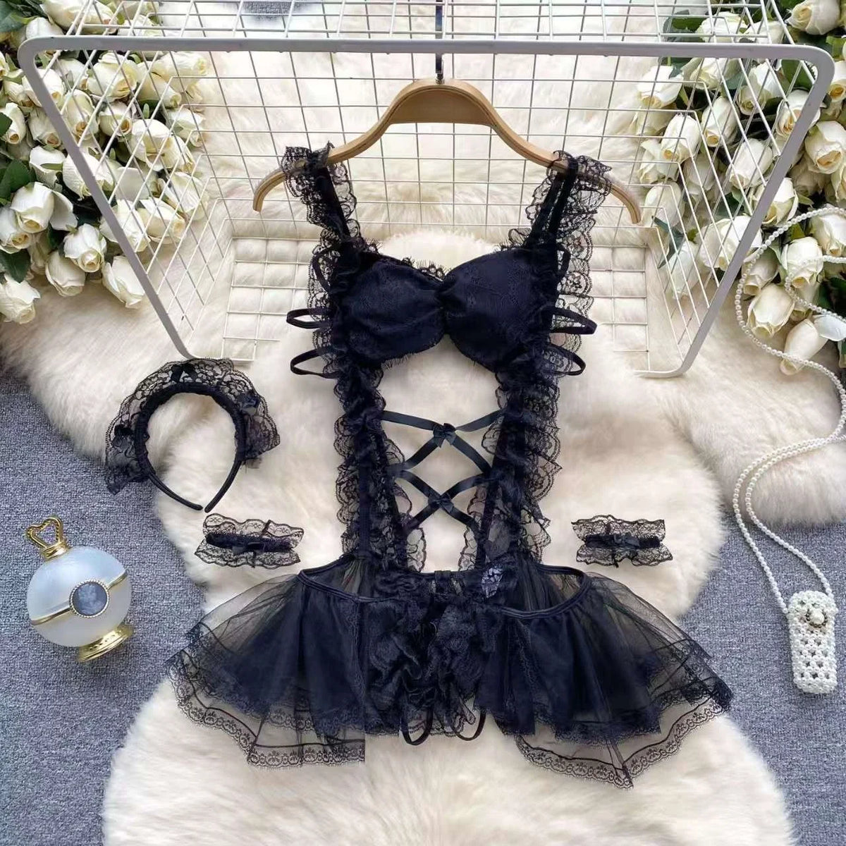 Women Hotsweet Sexy Drawstring Lace Up Design Halter Playsuits Fashion Transparent Bodysuits Slim Hollow Out Summer Rompers  New