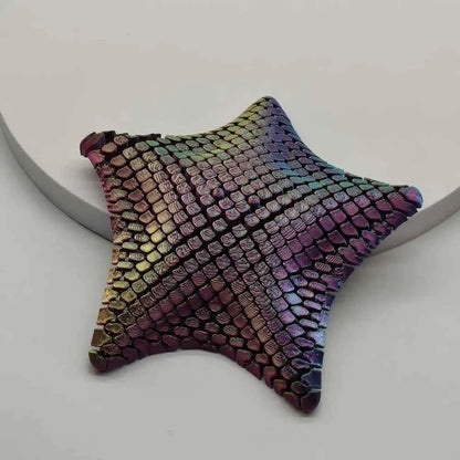 3D Printed Starfish Ornament 12cm Marine Animal Decor Ocean Themed Desk Toy Movable Joints Stress Relief Home Office Gift