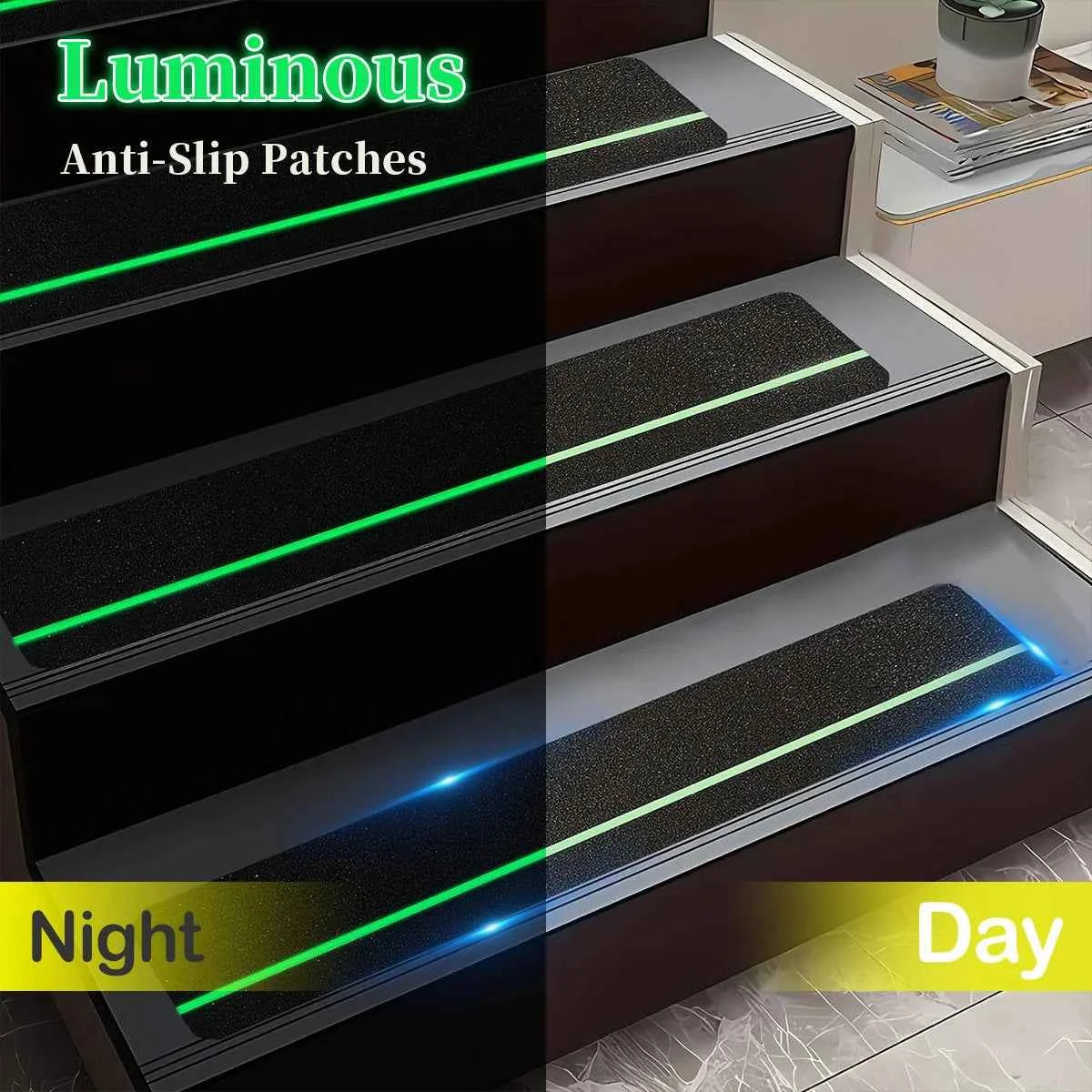 Luminous Anti-Slip Traction Tape Outdoor/Indoor Stair Step Anti-Slip Tape Stair Tread Waterproof Anti-Slip Tape