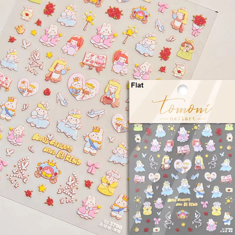 Cute Jelly Pink Cat Paw Print Nail Sticker Kawaii Pink Black Cat Claw 5D Embossed Self-Adhesive Nail Art Sticker Nail Art Decal SS69 7.69 TO3790