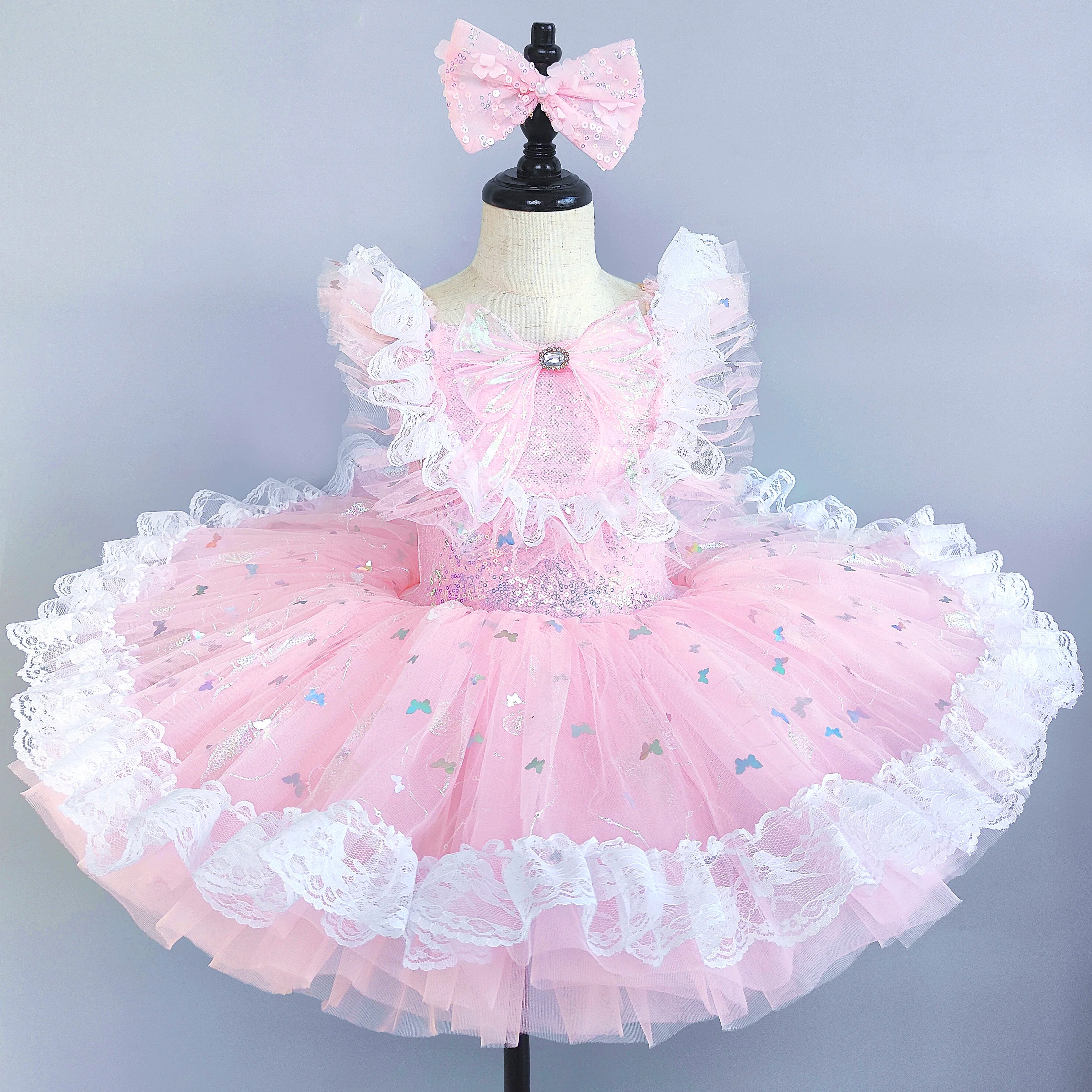 Girls Ballet Tutu Dress for Kids Princess Performance Fairy Costume