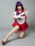 Anime Sailor Super S Film Sailor Mars Rei Hino Raye Cosplay Costume for Women Role Play