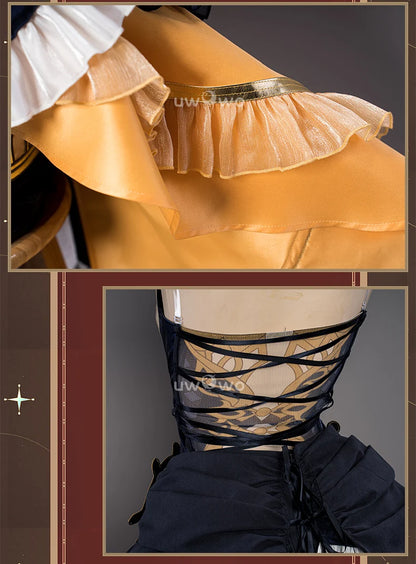 IN STOCK UWOWO Navia Cosplay Genshin Impact Navia Cosplay Costume Fontaine Rococo Style Dress Cosplay Halloween Costume