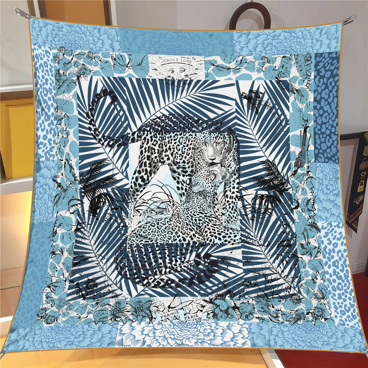 90cm Classic Checkered Horse Brand Square Scarf Women Twill Silk Scarf Shawl Hijab Luxury Bandana Foulard Neckerchief Head Scarf SS69 12.69 2390-21-22