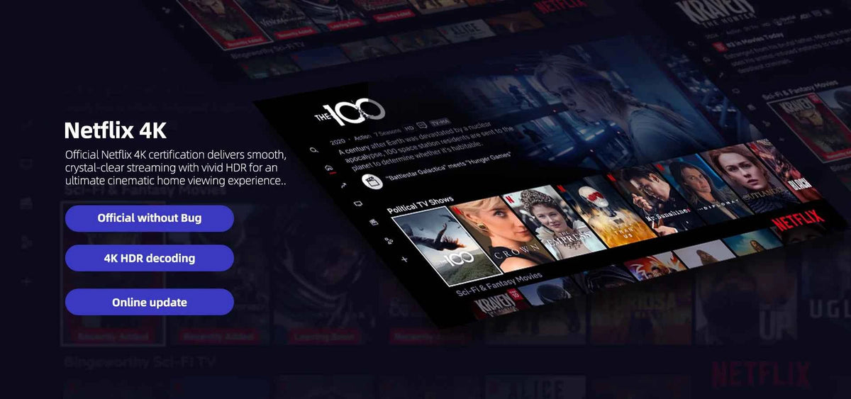 MECOOL MEon1 Netflix Certified TV Box S905X5M Android 14 Google TV 2GB 32GB 1000M WiFi6 Dolby Vision Atmos 4K AV1 Smart TV Box