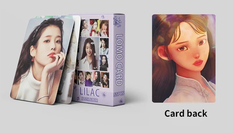 55pcs/set Kpop IU The Golden Hour Lomo Cards High quality HD Photocard for fans collection Fashion Cute Fans Gift SS69