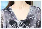 Women floral Chiffon Flower Dress 2026 trends new in Ladies Elegant V Neck short Sleeve korean style Summer Dress Female Clothes