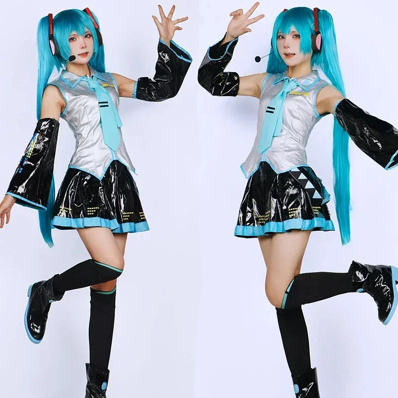 Unisex Cotton Anime Cosplay Costume Set - Breathable Knit Top & Pants