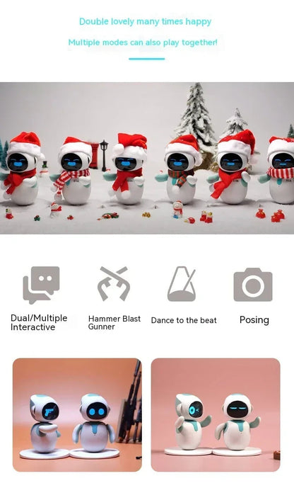 Eilik Robot Emotional Interaction Smart Companion Pet Robot Electronic Creative Custom Desktop Companion Christmas Toys Gifts SS69