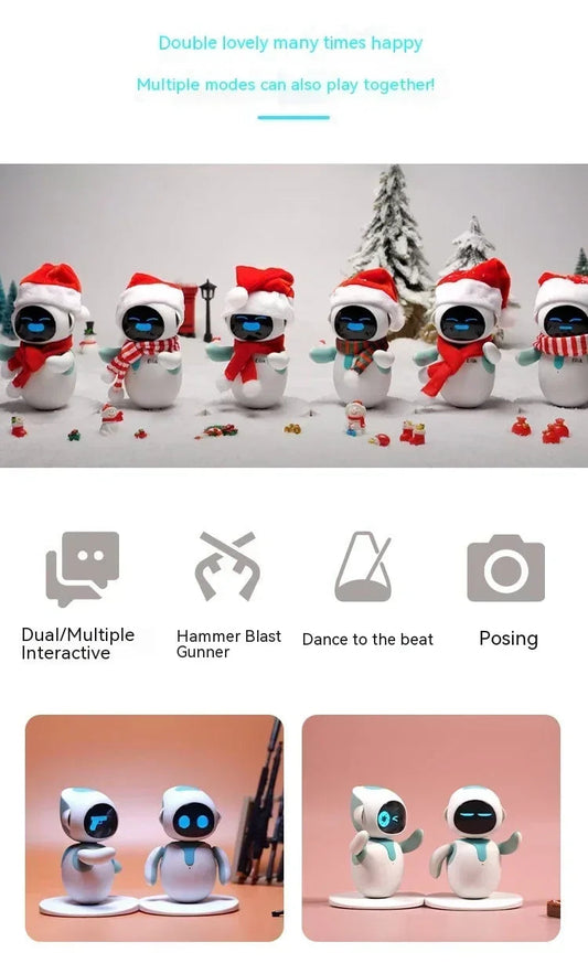 Eilik Robot Emotional Interaction Smart Companion Pet Robot Electronic Creative Custom Desktop Companion Christmas Toys Gifts SS69