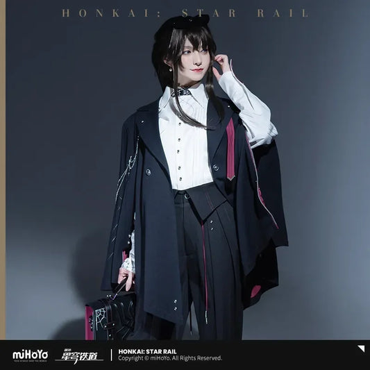 Kafka Honkai: Star Rail Cosplay Jacket and Cloak Unisex Polyester Costume