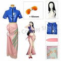 Nico Robin Anime Cosplay Costume Set - Polyester Top & Skirt