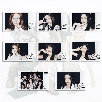 8pcs/set KPOP BABYMONSTER Album HAPPY 1000 DAYS LOMO Card Tea Lu Bao Monster Photo Card AHYEON HARAM RORA RUKA ASA Postcard SS69