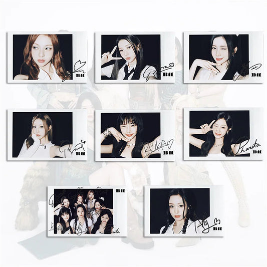 8pcs/set KPOP BABYMONSTER Album HAPPY 1000 DAYS LOMO Card Tea Lu Bao Monster Photo Card AHYEON HARAM RORA RUKA ASA Postcard SS69