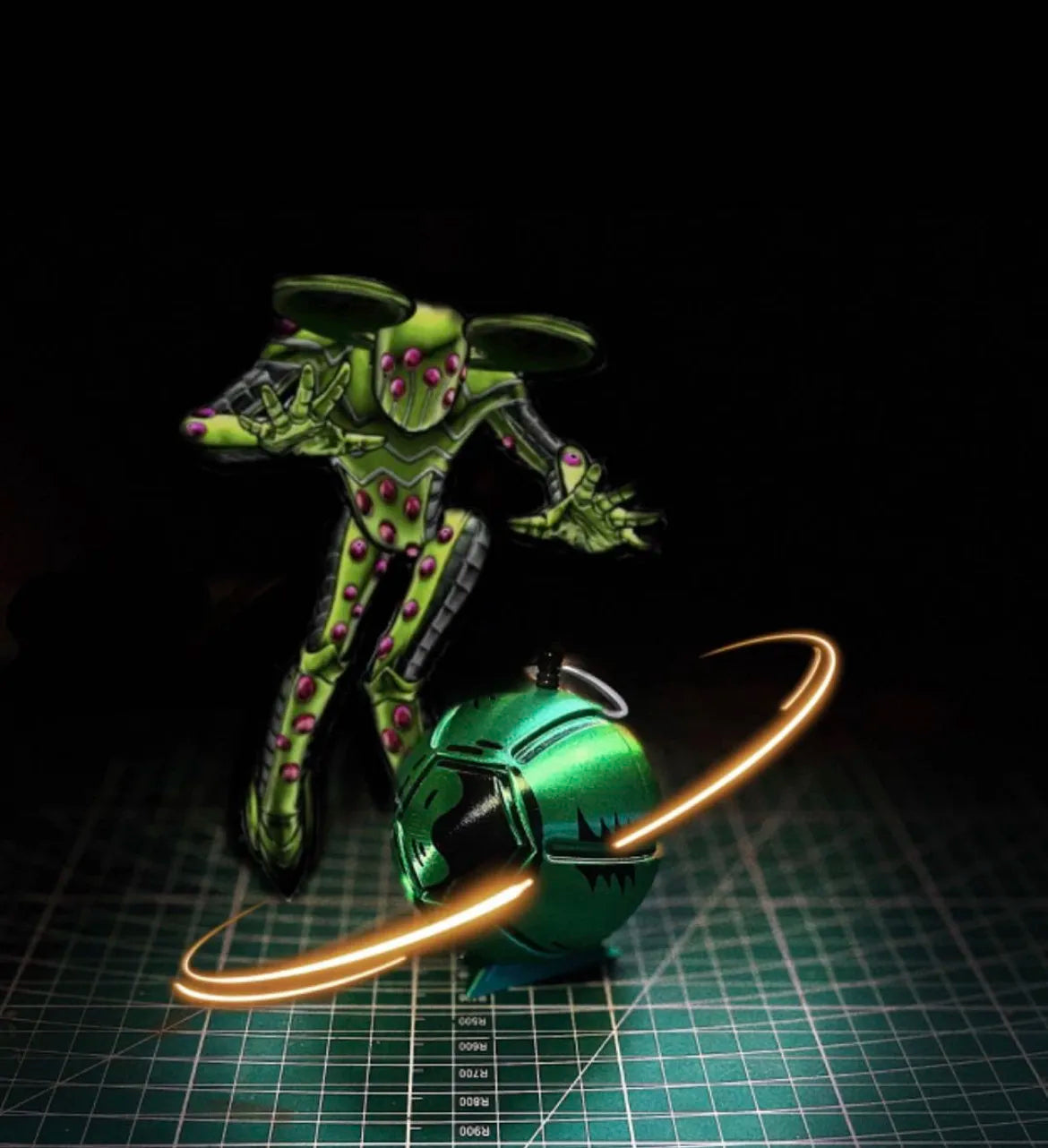 New Jojo Bizarre Adventure Steel Ball Run Gyro Zeppeli Golden Spin 3d Printed Fingertip Ball Stress Relief Toy Anime Manga Fans