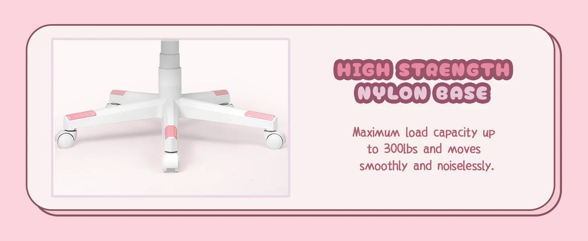 Pink Gaming Chair Cute with Cat Ears and Cat Paw Lumbar Cushion, Ergonomic Computer Chair for Girl with Footrest and Headrest SS69