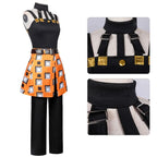 New JOJO Bizarre Adventure Golden Wind Narancia Ghirga Cosplay Costume Black Tops Apron Man Woman Christmas Suit Fan Gifts