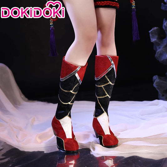 Ahrii Cosplay Costume Set by SS69 - Durable Synthetic Dress, Sizes XS-2XL