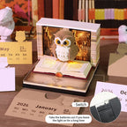 ANENG 2026 3D Paper Carving Desk Calendar with LED Light