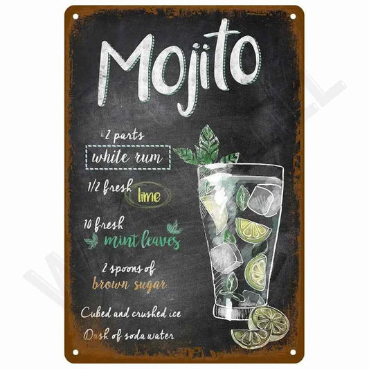 Vintage Tin Sign Home Decor Items Wall Decor Art Wall Mural Room Decoration Items Decor Men Retro Metal Sign Plate Bar Posters