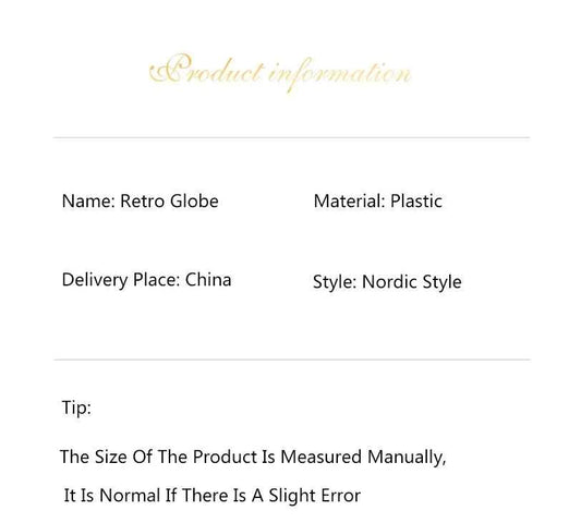 Home Decor Accessories Retro World Globe Modern Learning World Map Globe Kids Study Desk Decor Globe Geography Kids Education