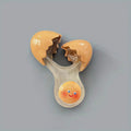 1-Pack Cute Smiling Chick Broken Eggshell Refrigerator Magnets, Round Plastic Kitchen Decor, Fun Cartoon Egg Fridge Magnets SS69 9.69 smile