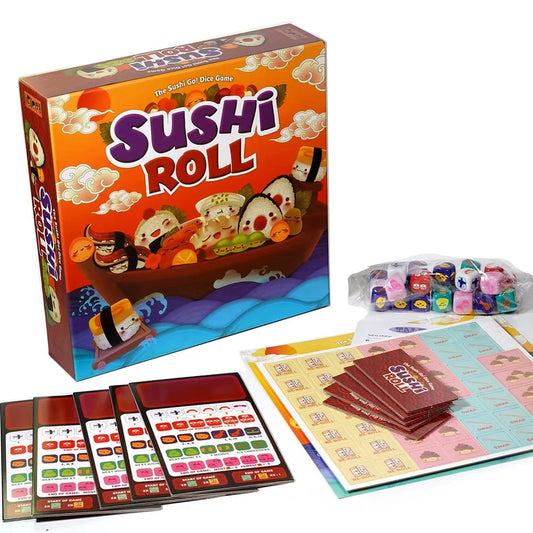 1 Box Sushi Go Family Gathering Board Game Card,Fun Card Game Party Interactive Card Game Creative Small Gift Holiday Accessory SS69