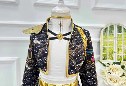 Kpop Demon Hunter Costume Rumi Halloween Cosplay Hot Girls Show Costume Black Shiny Set Halloween Girls Anime  clothing