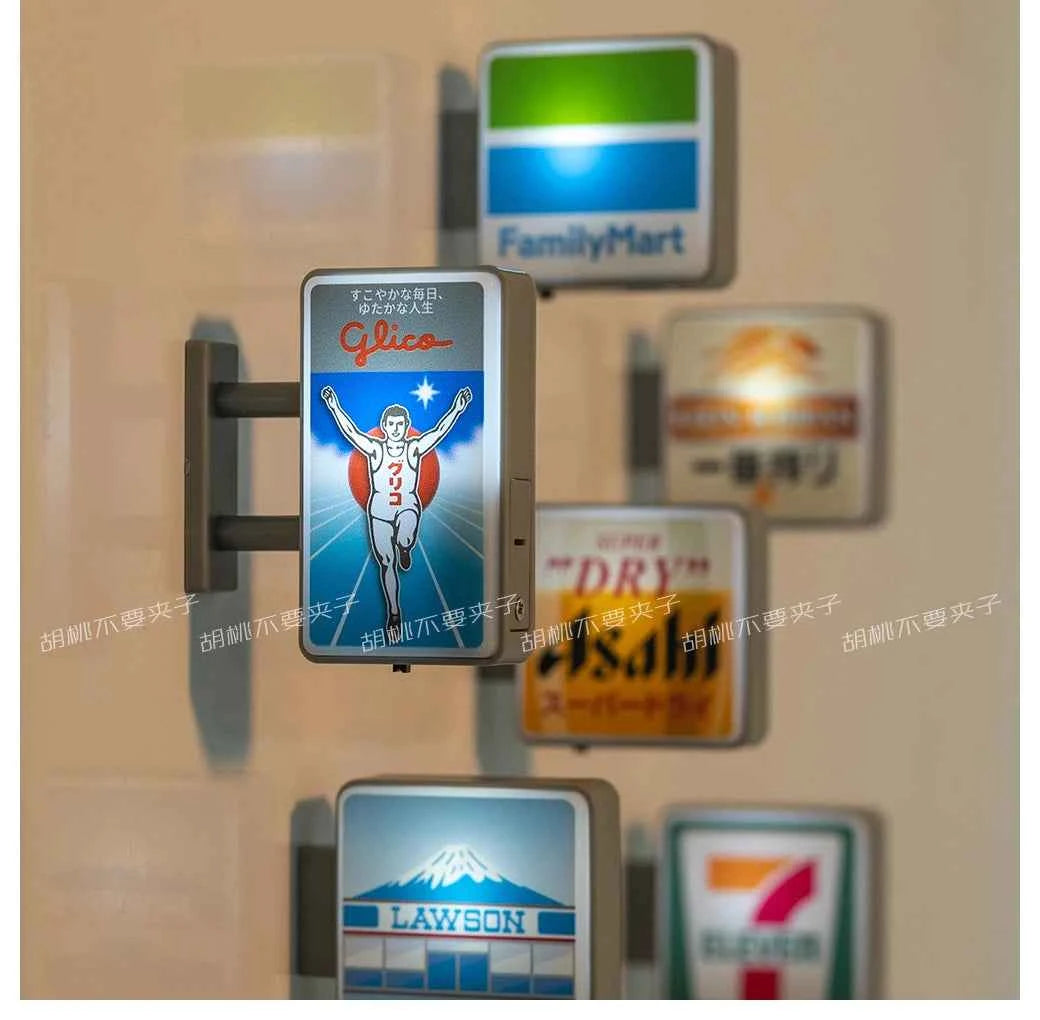 Dotonbori Glico 711 Lake Kawaguchi-ko Lawson Store Sign Lightboard Photo Spot Fridge Magnet Sticker Decoration254