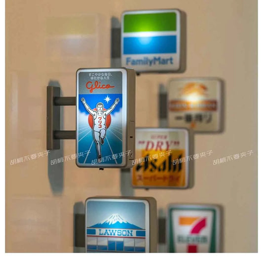 Dotonbori Glico 711 Lake Kawaguchi-ko Lawson Store Sign Lightboard Photo Spot Fridge Magnet Sticker Decoration254