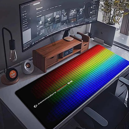 Keyboard Mouse Pad Commodore 64 Mousepad Xxl Non-slip Lockedge Minimalism Office PC Accessories XL Gaming Large Desk Cabinet Pad