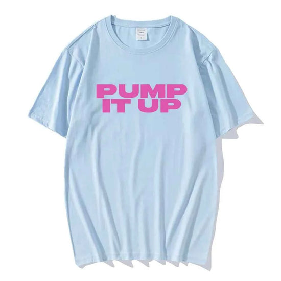 Pump It Up Pink Printing T-shirt The Substance Horror Movie Tshirts Short Sleeve Men/Women Men Tee-shirt Casual Film Graphic Tee