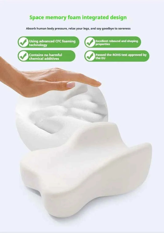 Orthopedic Slow Rebound Memory Cotton Clamp Leg Pillow Maternity Foot Pillow Strap Adjustable Side Sleeping Knee Leg Pillow