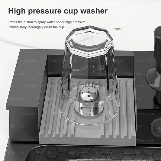 BOSX 304 Stainless Steel Kitchen Sink with Waterfall Faucet and Digital Display