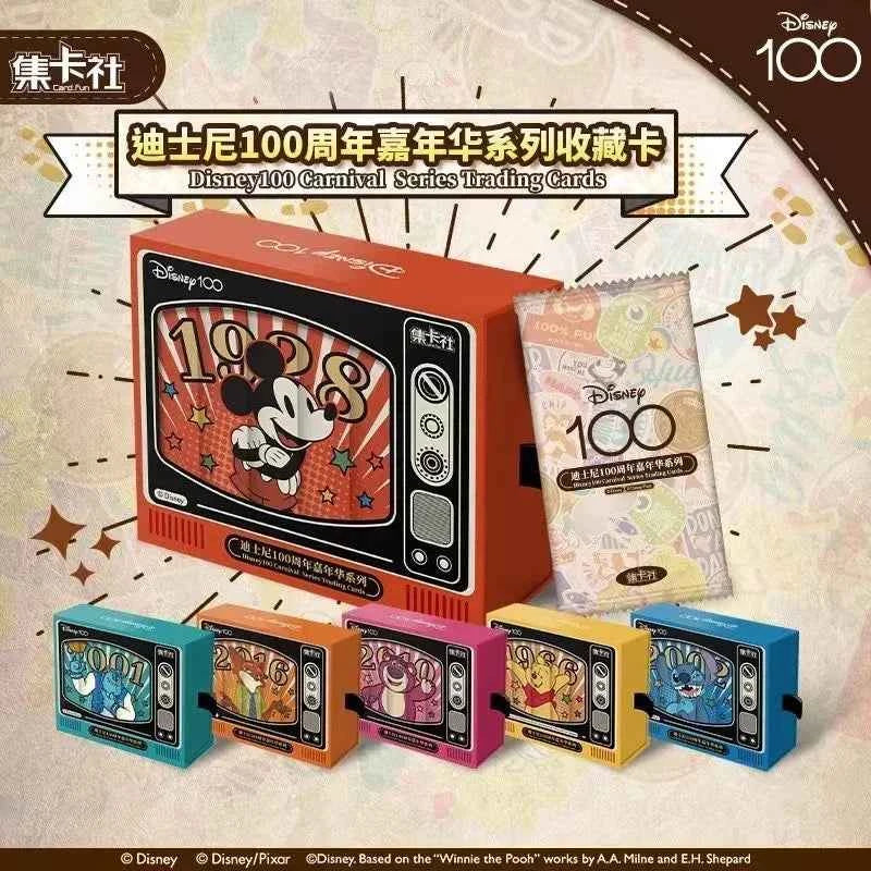 Card Fun Disney 100th Anniversary Carnival Commemorative Cards New Anime Peripherals Limited Collection Card Kids Toys Gift