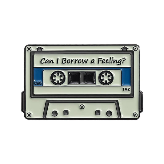 QIHE JEWELRY Retro Music Cassette Tape Enamel Pin Zinc Alloy Lapel Badge