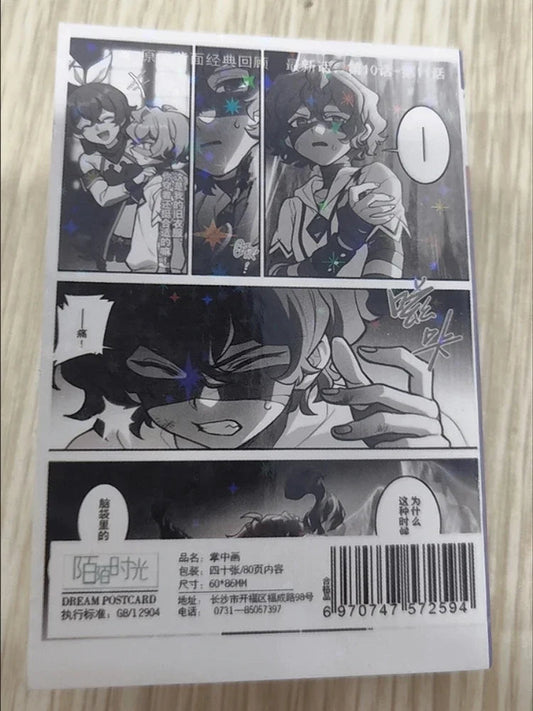 Game Impact Alhaitham Anime Project 40 Sheets 80 Pages Double-sided Mini Characters 68x60mm Magazine Miniature Comic Books SS69