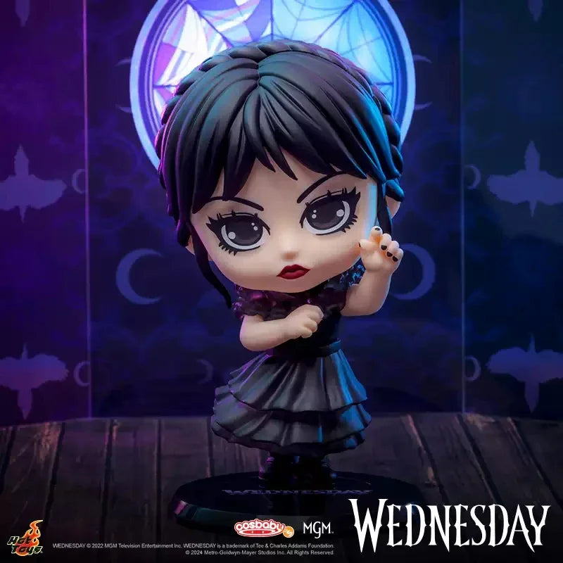 10CM The Addams Family Wednesday Dancing COSBABY Figure Exclusive Collectible Plushie Dress Up Cosplay Xmas SS69 27.69 WHITE