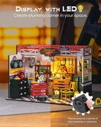 Robotime Rolife Becka's Baking House 3D Puzzle DIY Miniature Dollhouse Kit Amazing Gift for Children DG161